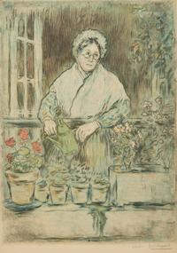 Jean François Raffaëlli (French, 1850–1924) — Le Jardin de la Vieille Fille, 1894