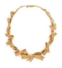 ANGELA CUMMINGS, YELLOW GOLD BOW NECKLACE