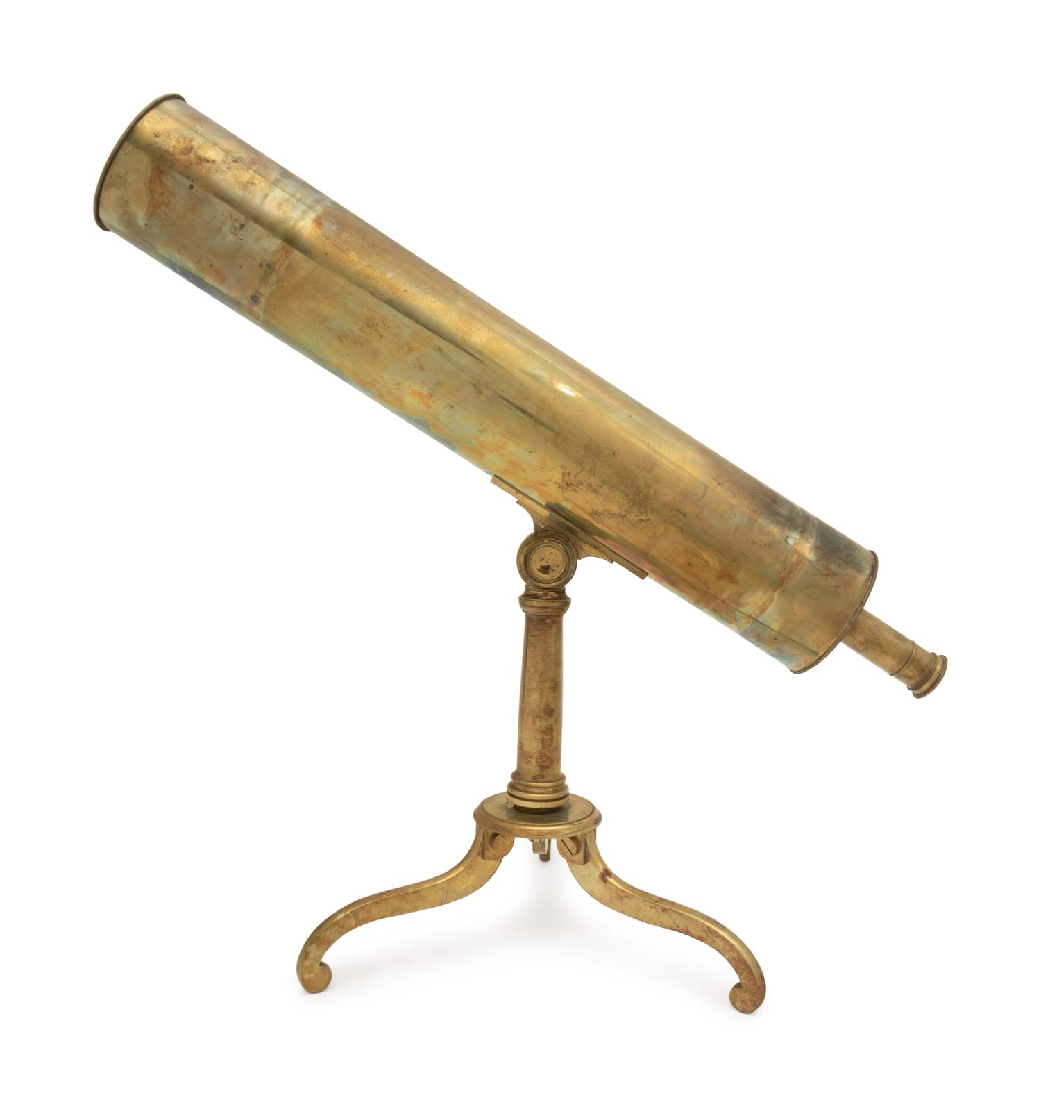 An English Brass 4-Inch Reflecting Table Telescope