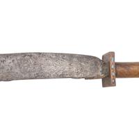 19th Century Nepalese or Bangali Ram Dao Sacrificial Sword
