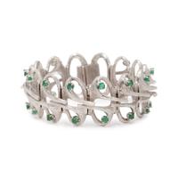 WHITE GOLD AND EMERALD BRACELET