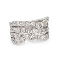 Diamond and White Gold Ring
