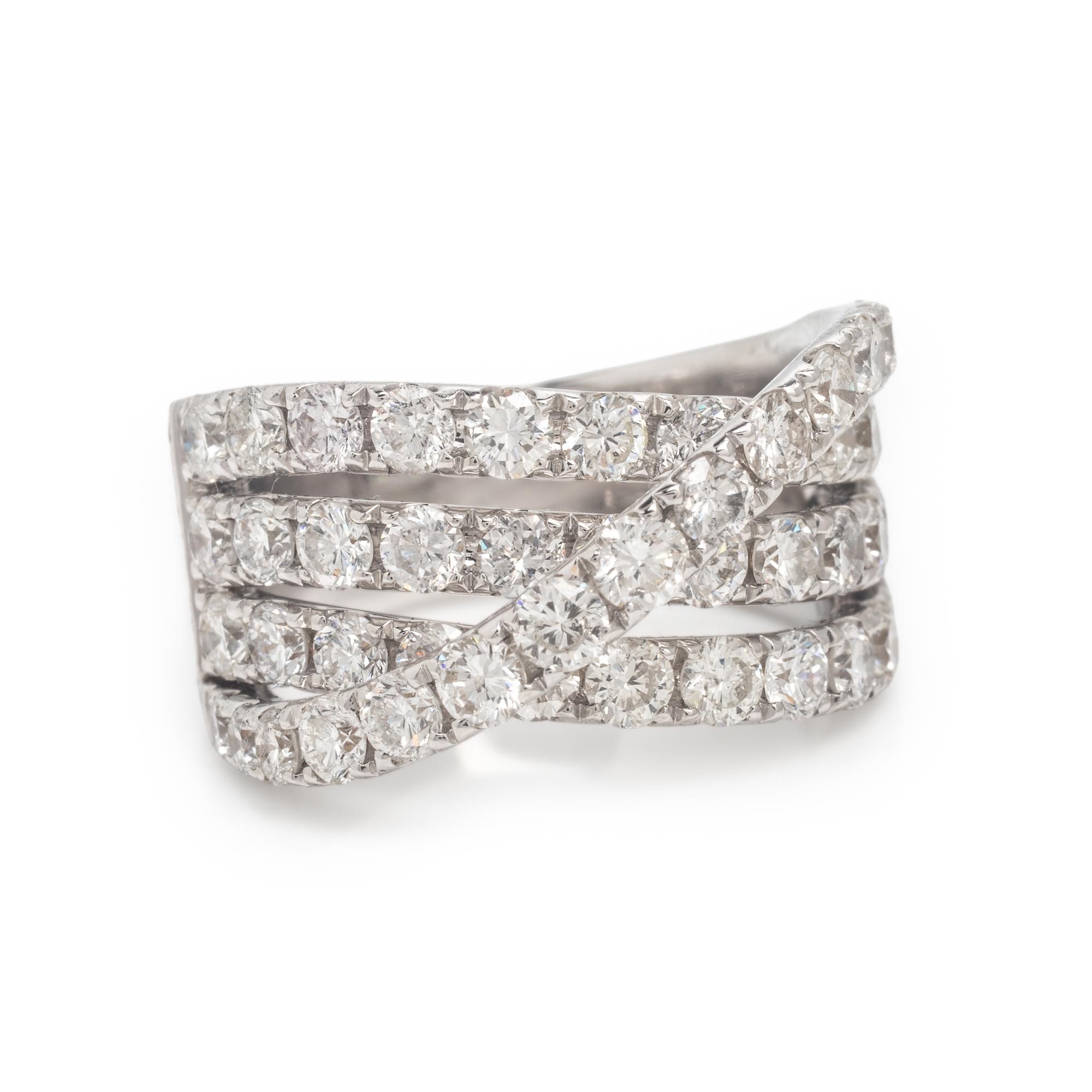 Diamond and White Gold Ring