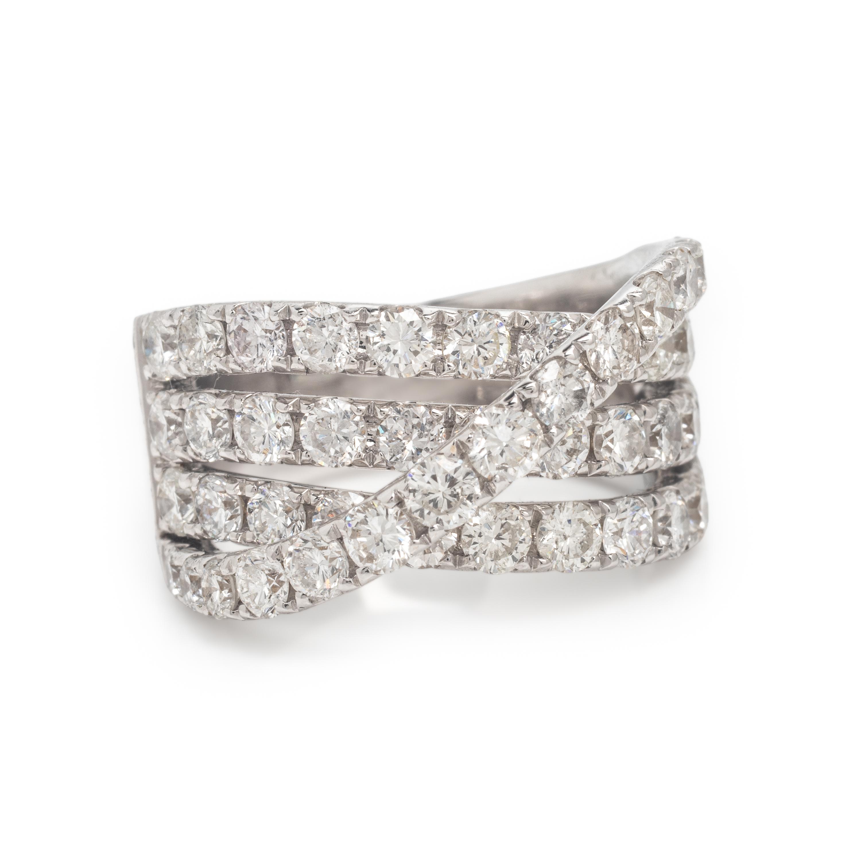 Diamond and White Gold Ring