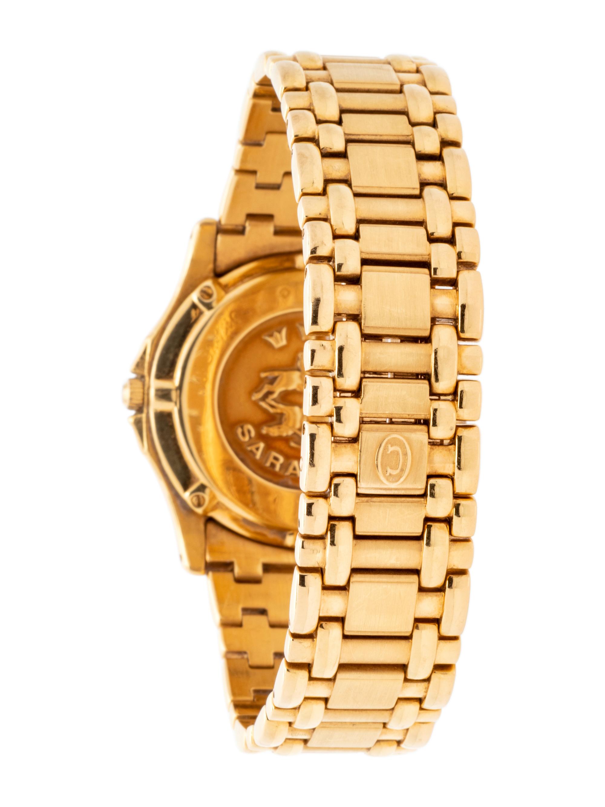 CONCORD, 18K YELLOW GOLD 'SARATOGA SL' WRISTWATCH