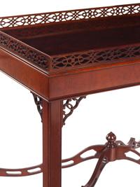 A George III Style Mahogany Silver Table