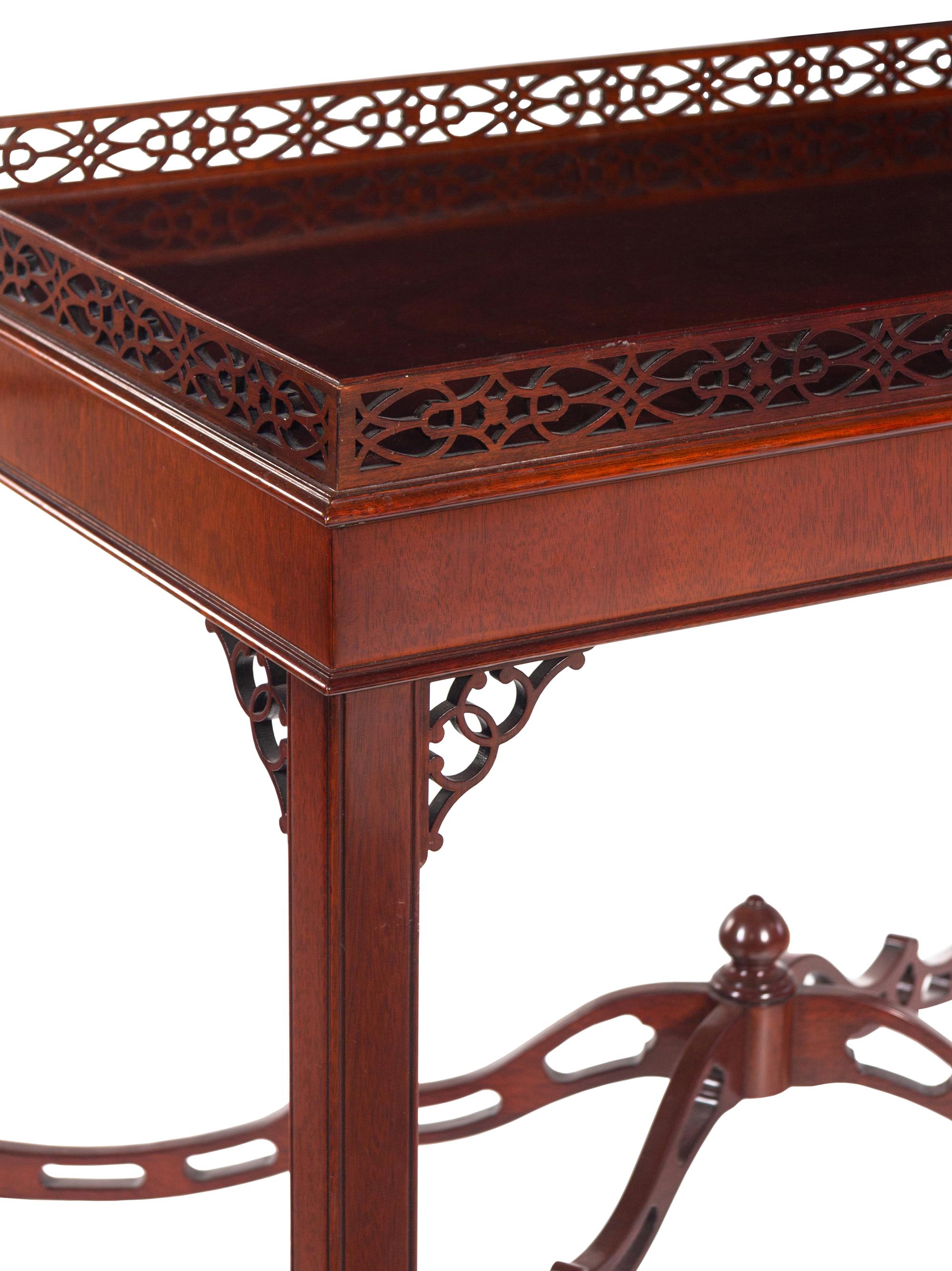 A George III Style Mahogany Silver Table