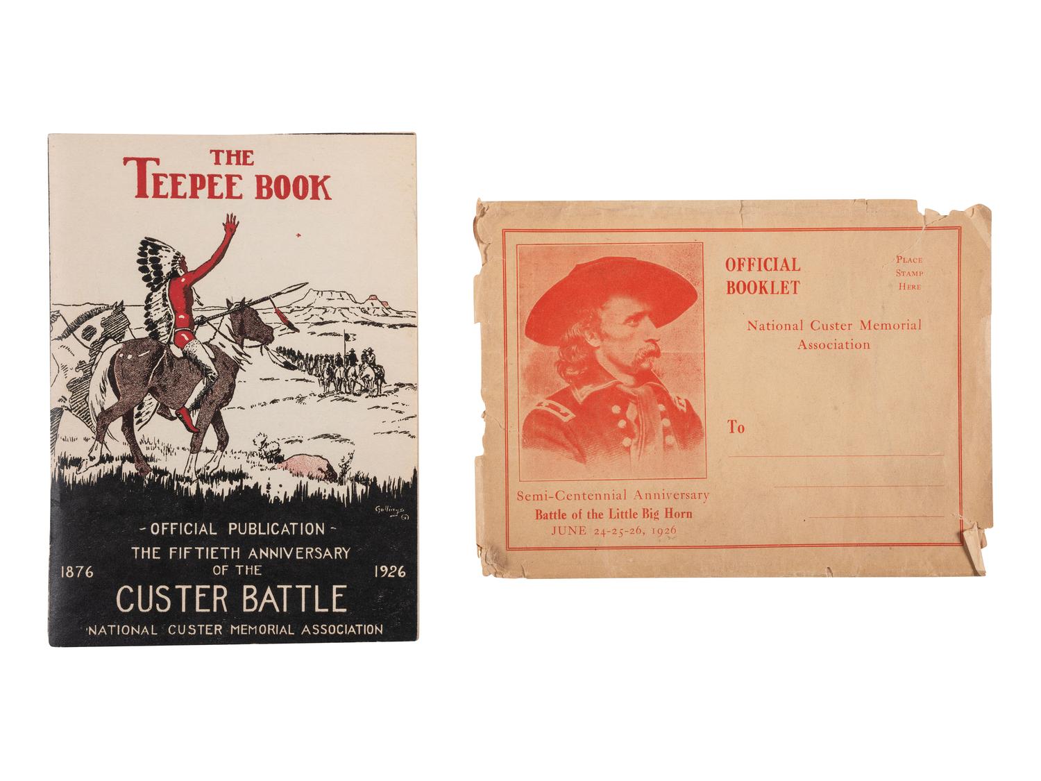 The Teepee Book. Official Publication of The Fiftieth Anniversary of the Custer Battle. National Custer Memorial Association. Sheridan, WY: The Mills Company, 1926.