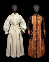Two Mid-Victorian Dressing Gowns / Robes, 1860-70s