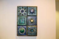 A 1950's/1960's Plaque Height 16 3/4 x width 24 1/2 inches.