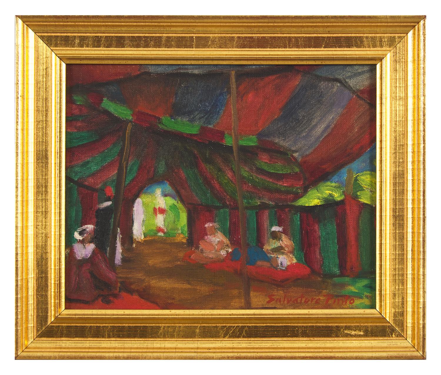 Figures in a Tent