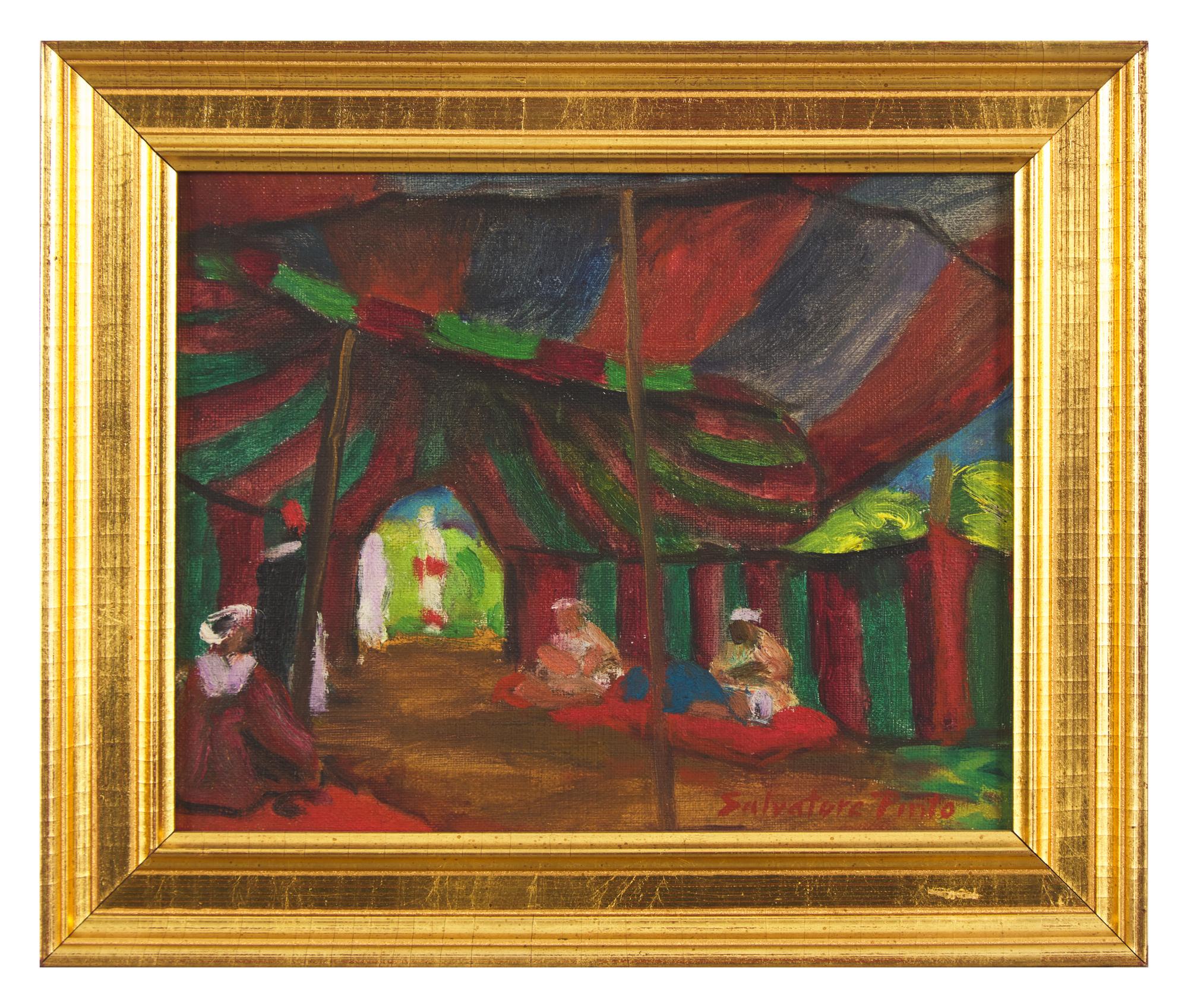 Figures in a Tent