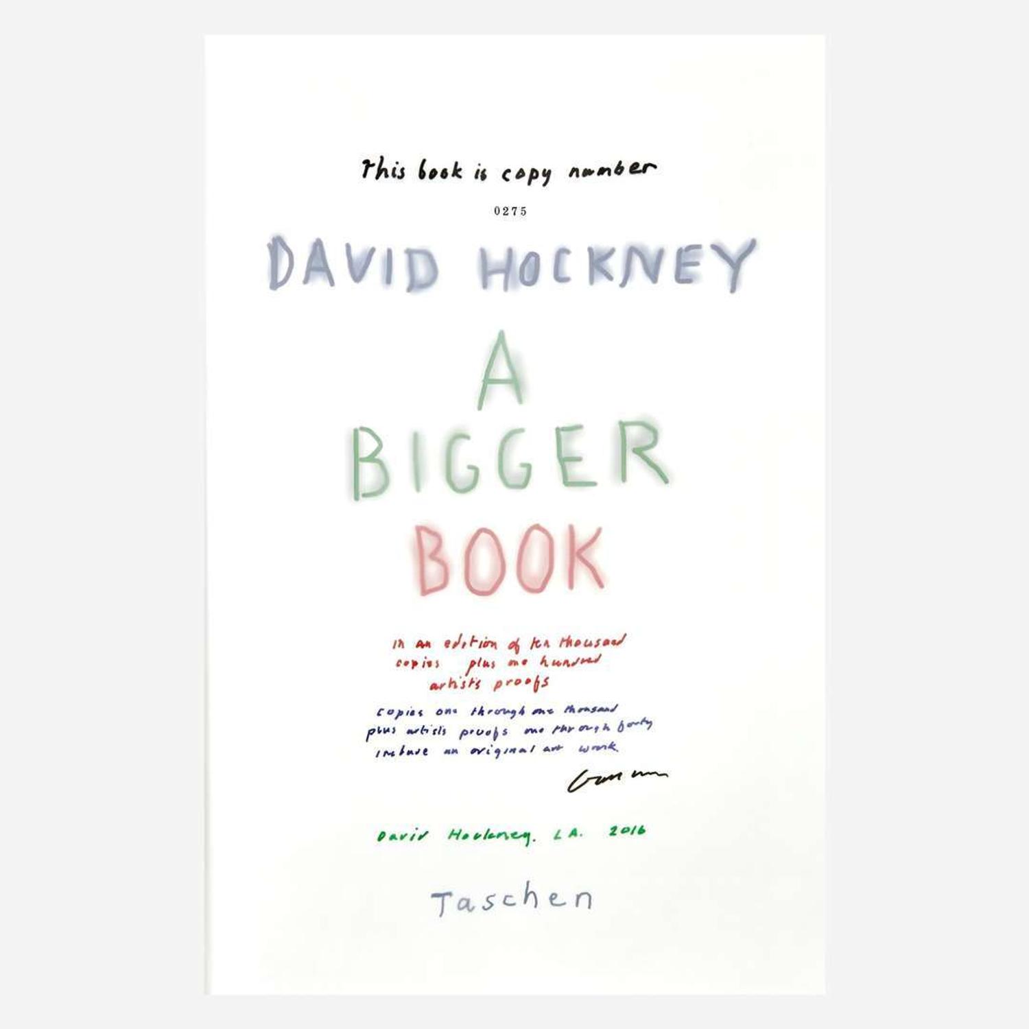David Hockney (British, b. 1937) A Bigger Book, Art Edition No. 251–500