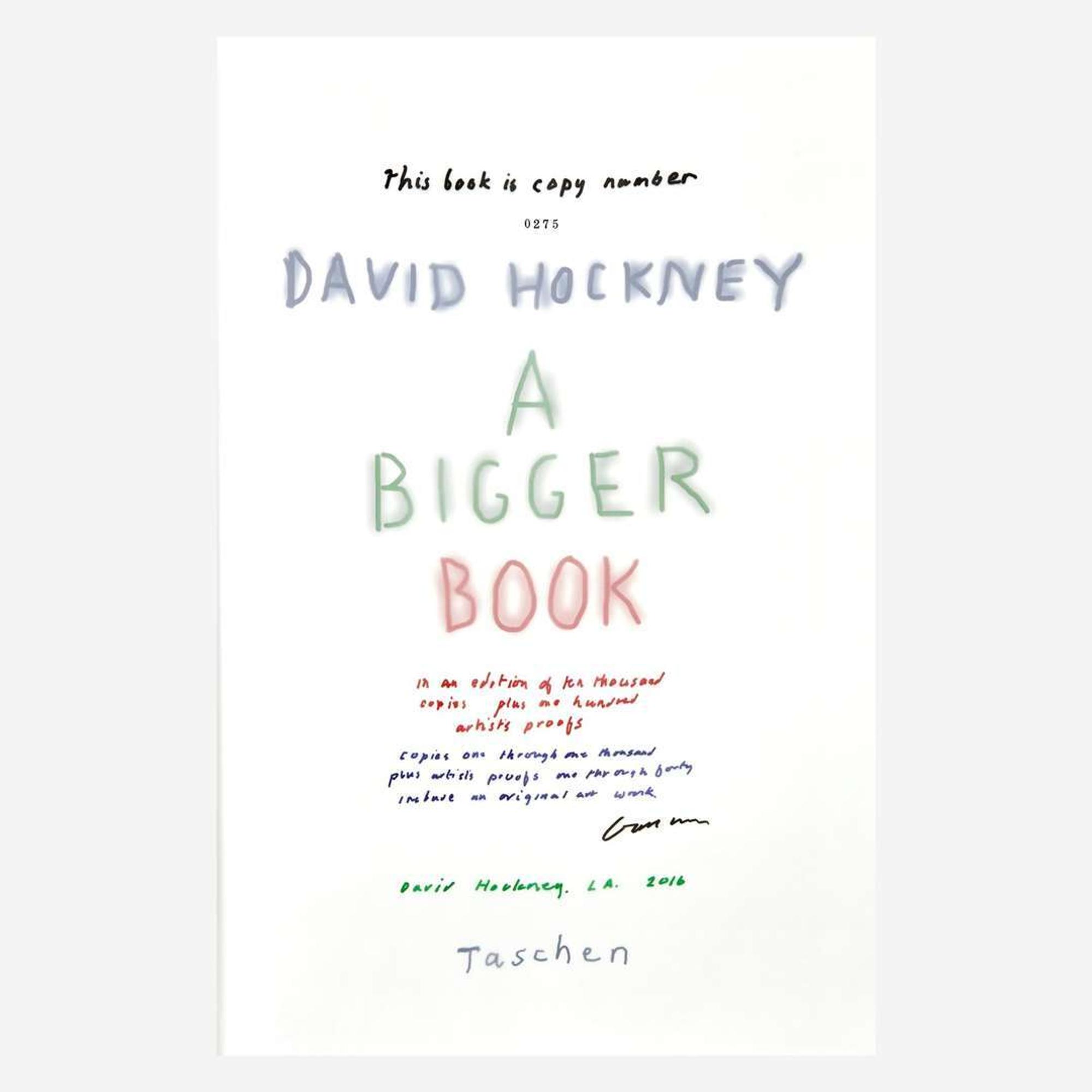 David Hockney (British, b. 1937) A Bigger Book, Art Edition No. 251–500