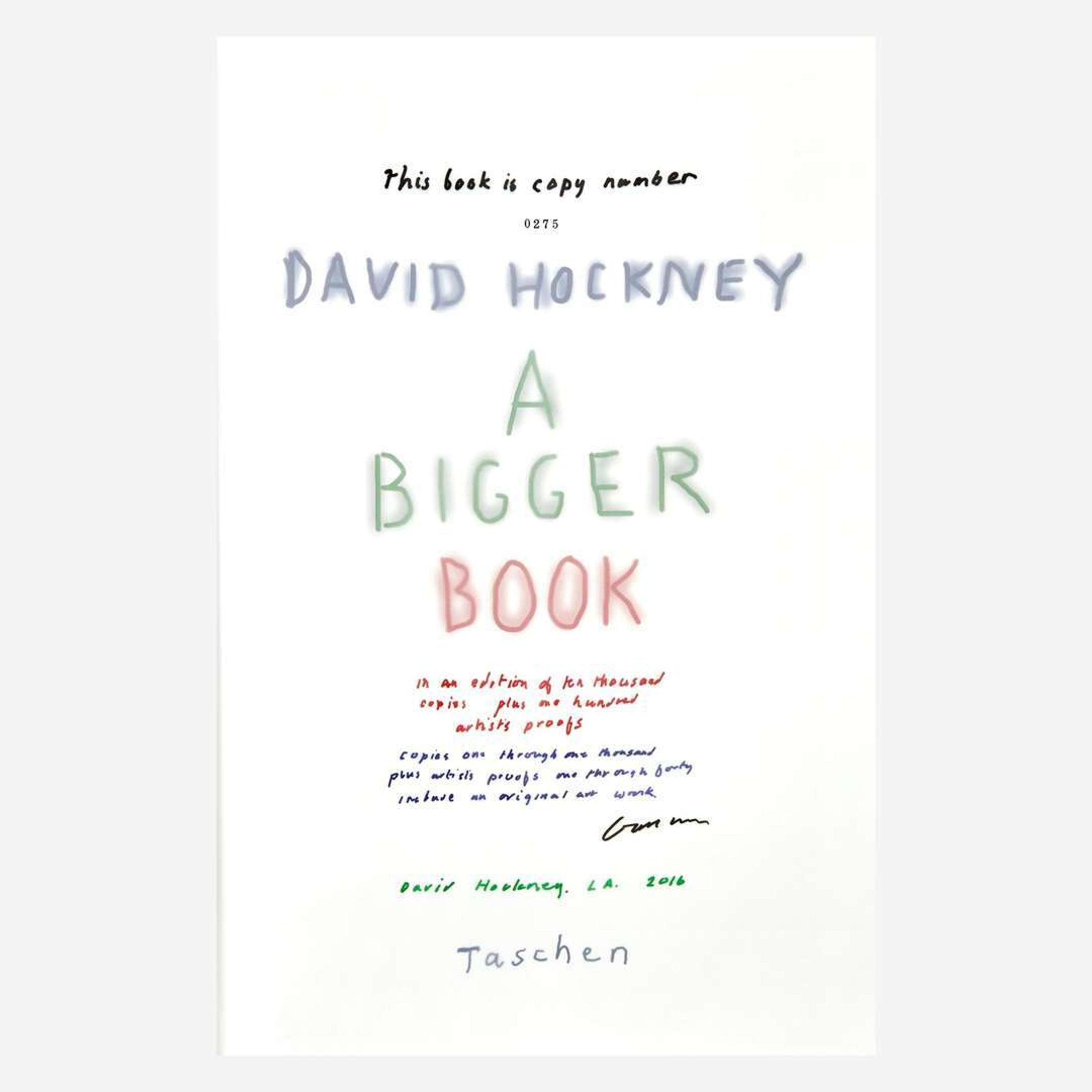 David Hockney (British, b. 1937) A Bigger Book, Art Edition No. 251–500