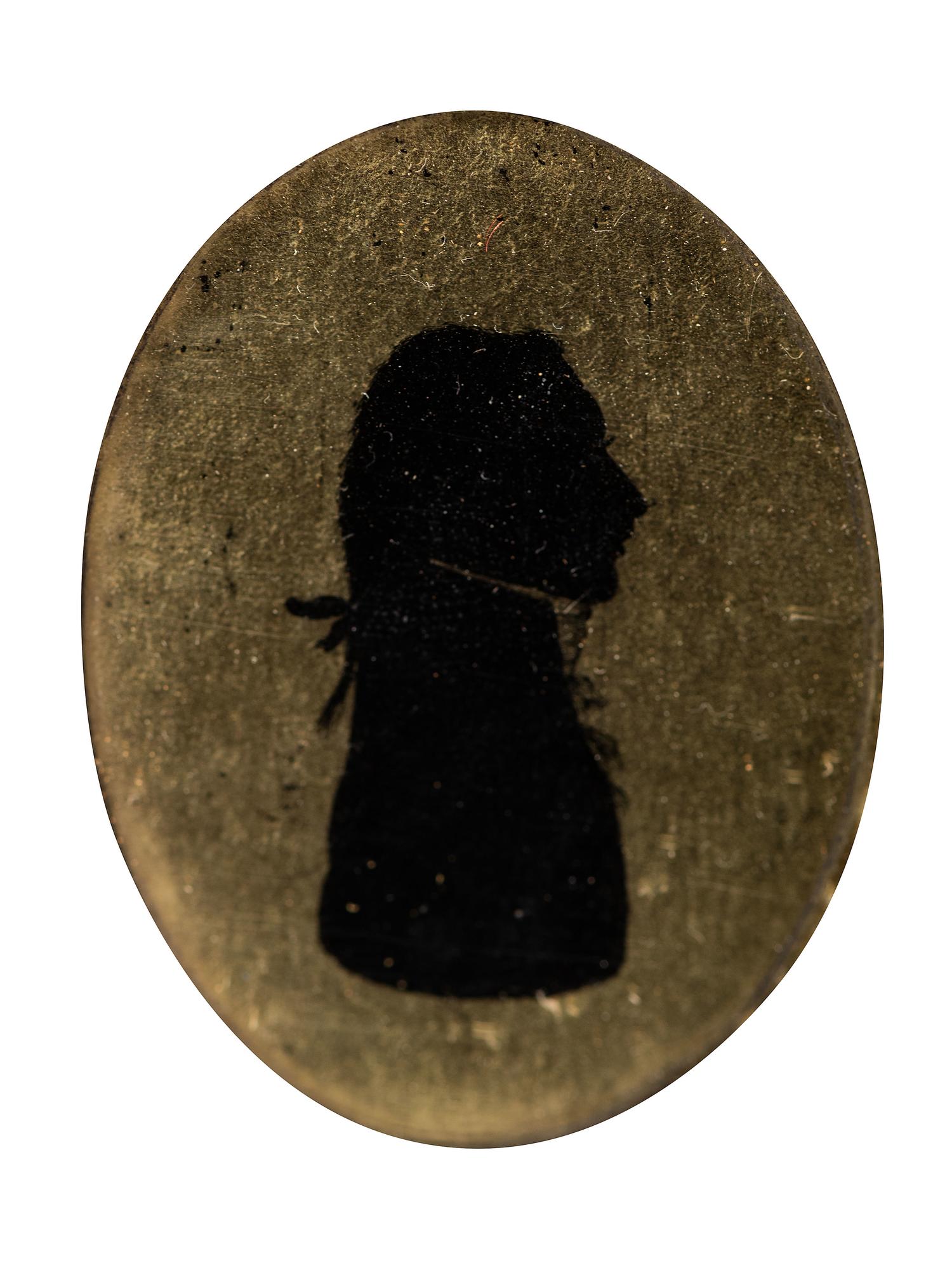 Six Verre Eglomise Silhouettes