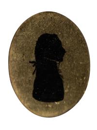 Six Verre Eglomise Silhouettes