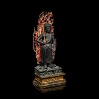 A Japanese Gilt Wood Shrine, 19th Century — 日本十九世紀 木漆金小佛龕