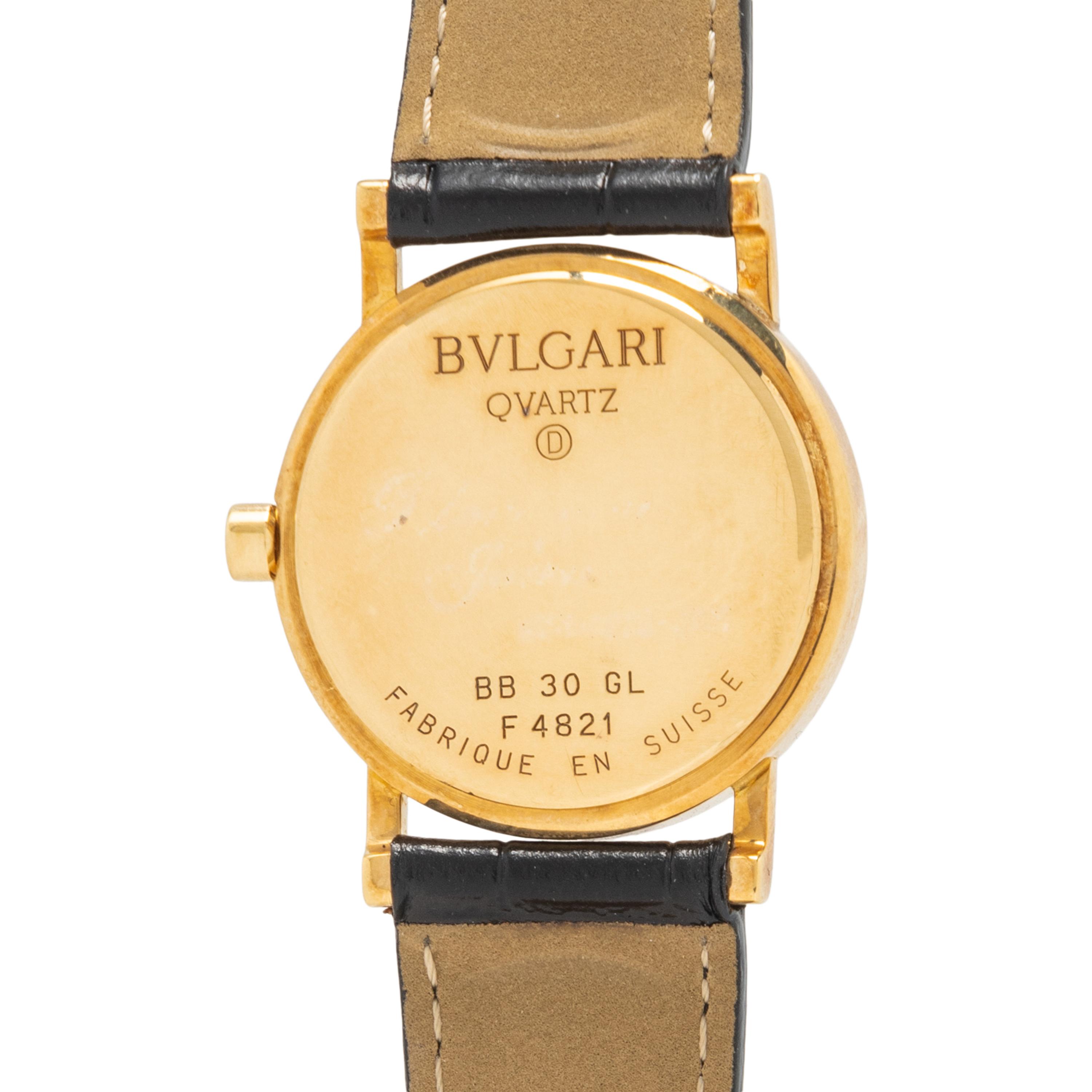 BULGARI, 18K YELLOW GOLD 'BULGARI BULGARI' WATCH