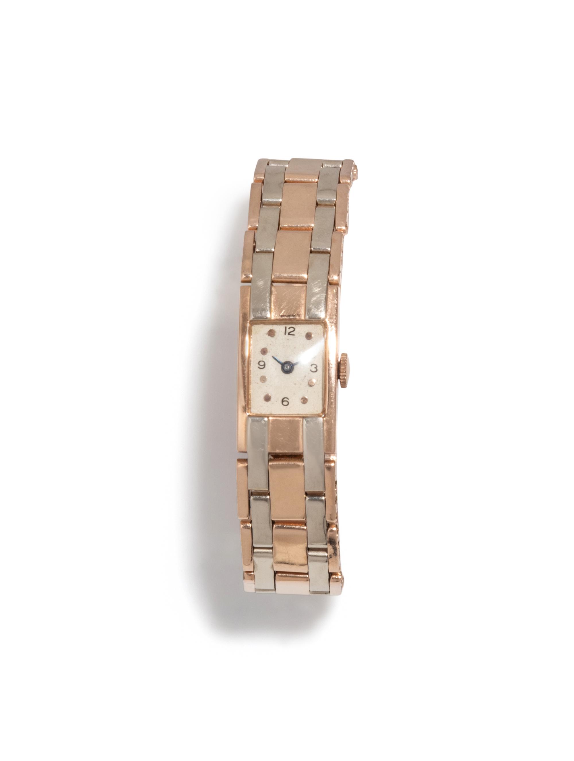 RETRO, BICOLOR GOLD WATCH