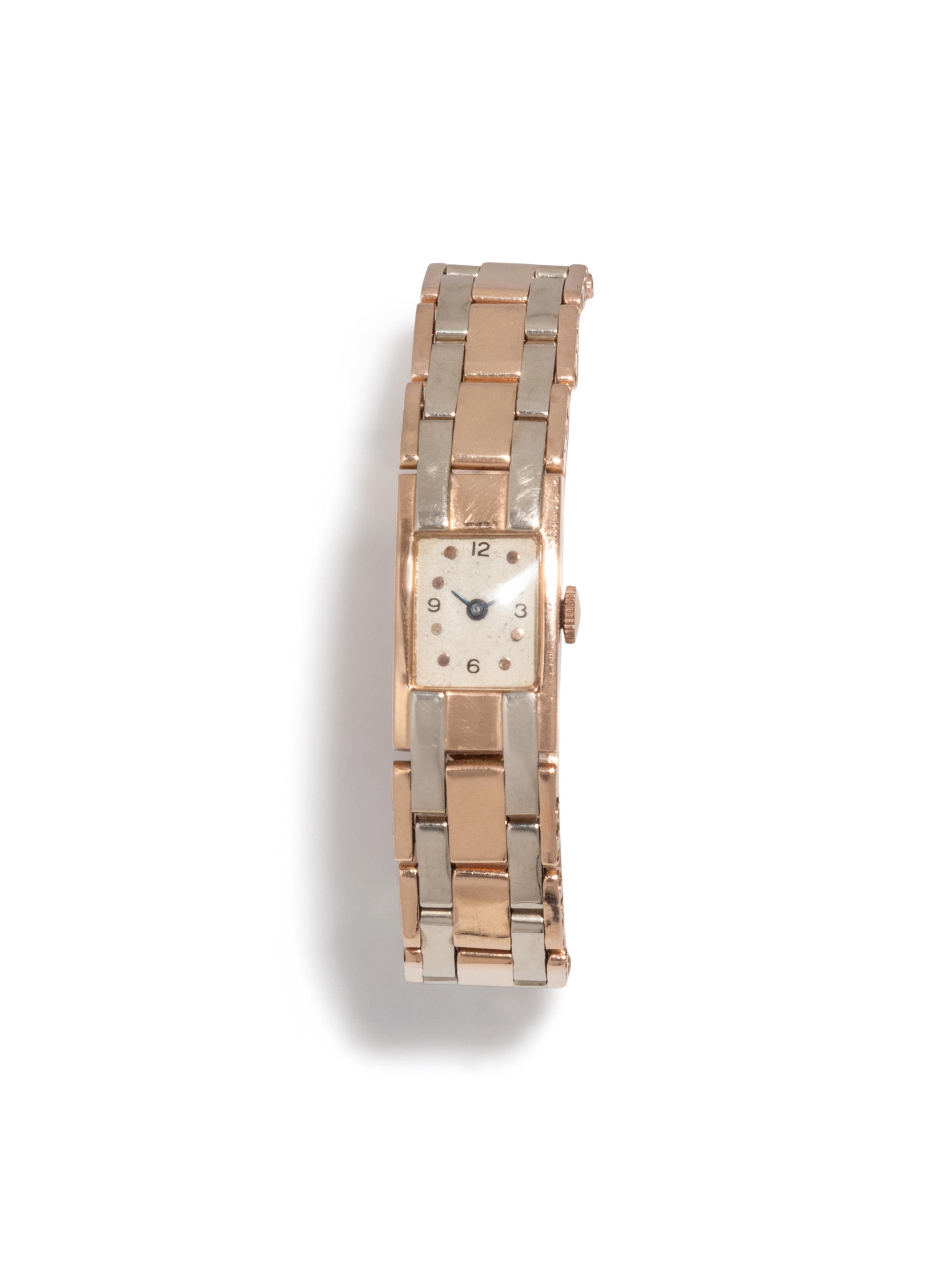 RETRO, BICOLOR GOLD WATCH