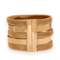 Rose Gold and Diamond Flexible Cuff Bracelet