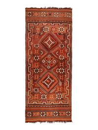 An Afghan Kilim Soumak Wool Rug