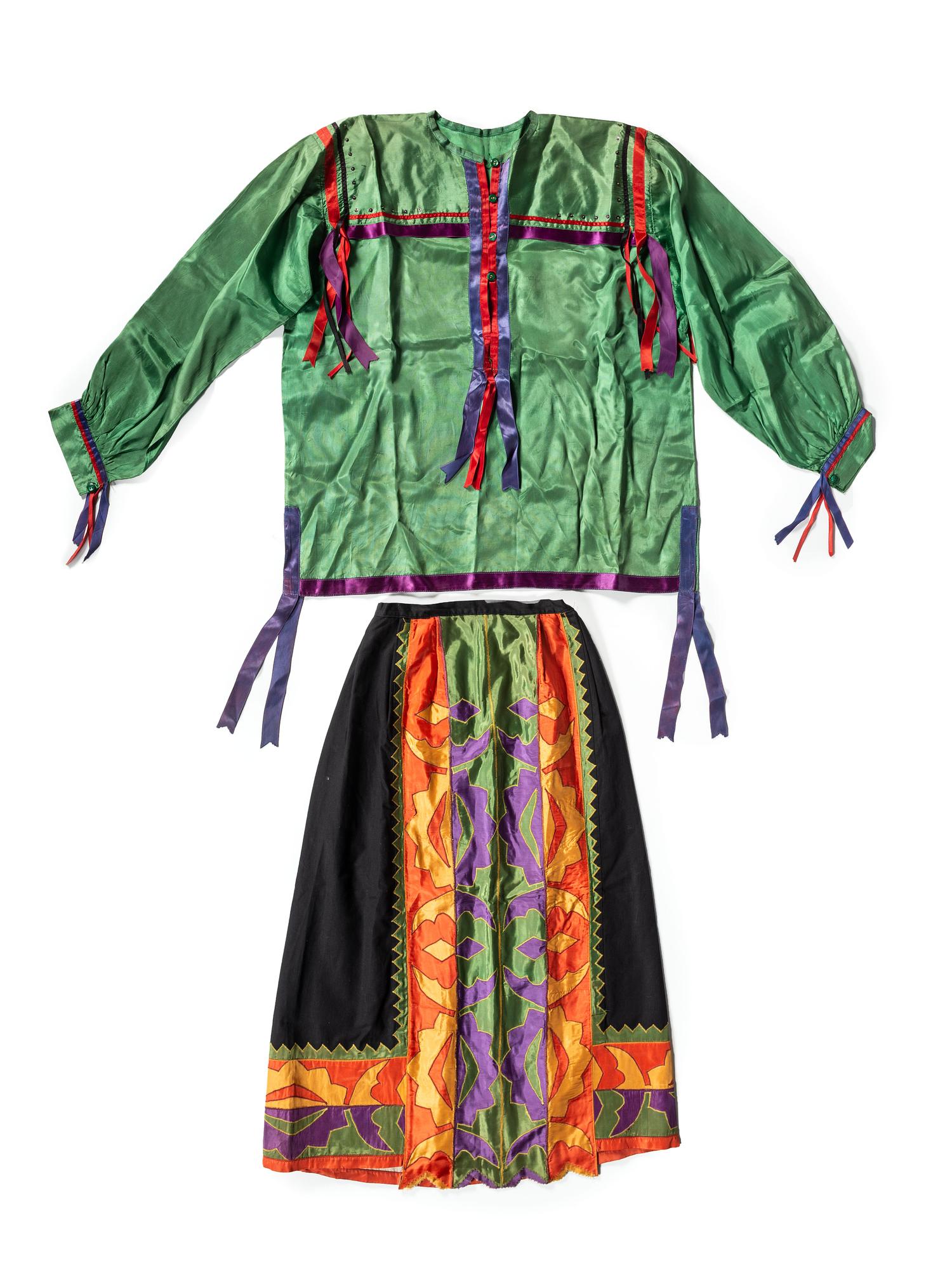 Mesquakie Ribbonwork Blouse and Skirt