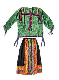 Mesquakie Ribbonwork Blouse and Skirt