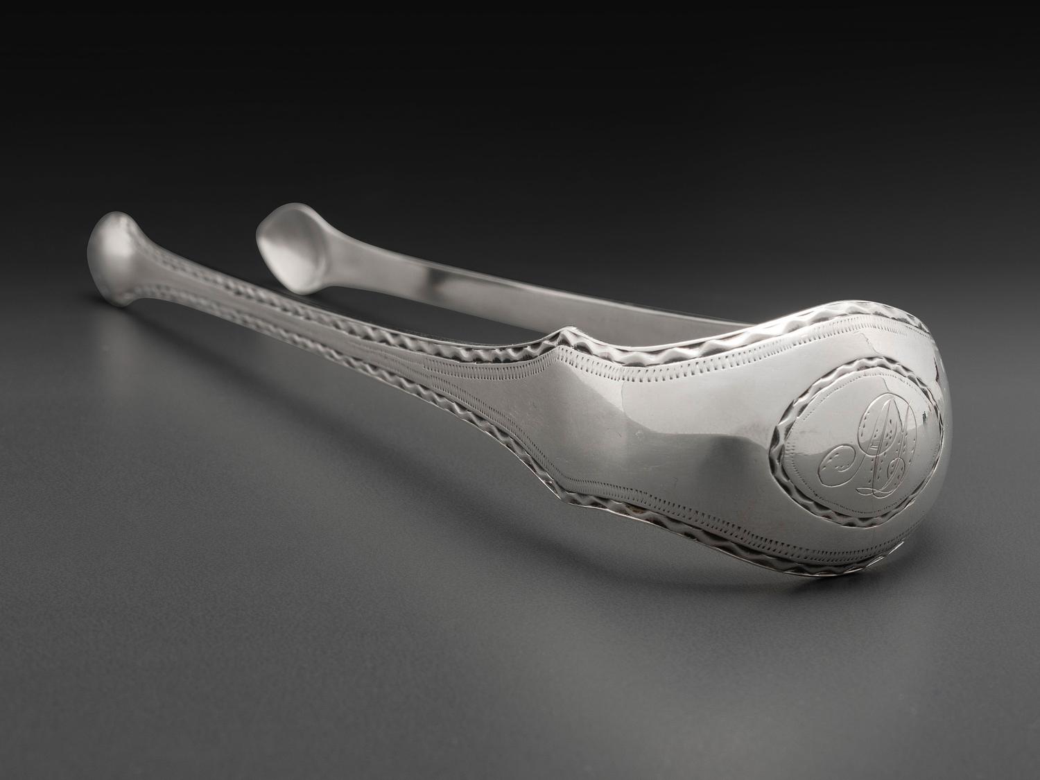 A Pair of American Silver Sugar Tongs