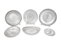 Thirteen Silver Plates and Platters