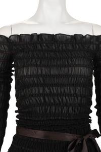 Saint Laurent Rive Gauche Crepe Two-Piece Skirt Ensemble, 1970s-80s