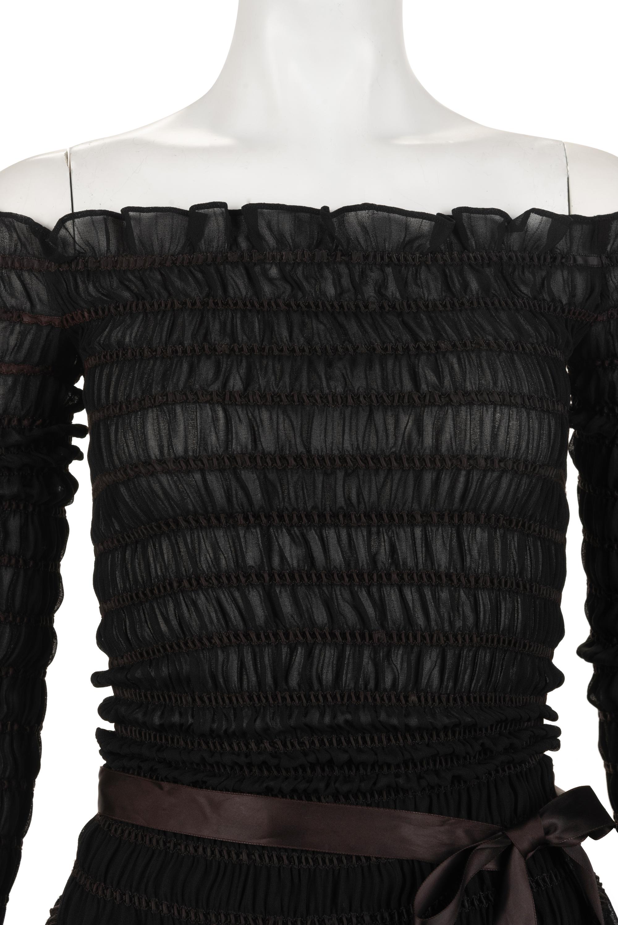 Saint Laurent Rive Gauche Crepe Two-Piece Skirt Ensemble, 1970s-80s