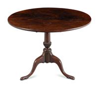 A George III Mahogany Tilt-Top Tea Table