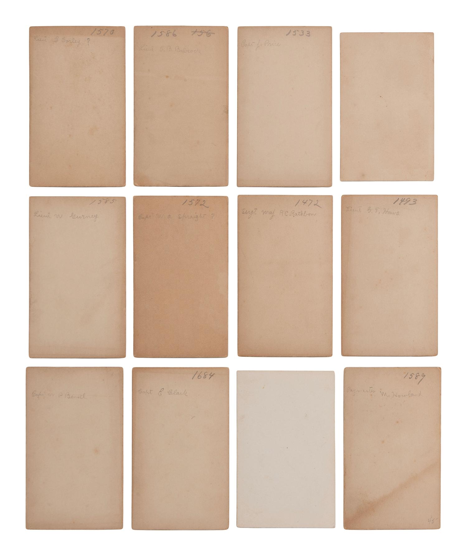 [CIVIL WAR]. A group of 30 CDVs, incl. identified members of the 7th New York State Militia.