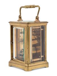 A French Brass Carriage Clock