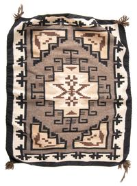 Navajo Two Grey Hills Pattern Weavings / Rugs
