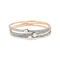 THREE ANTIQUE DIAMOND BANGLE BRACELETS