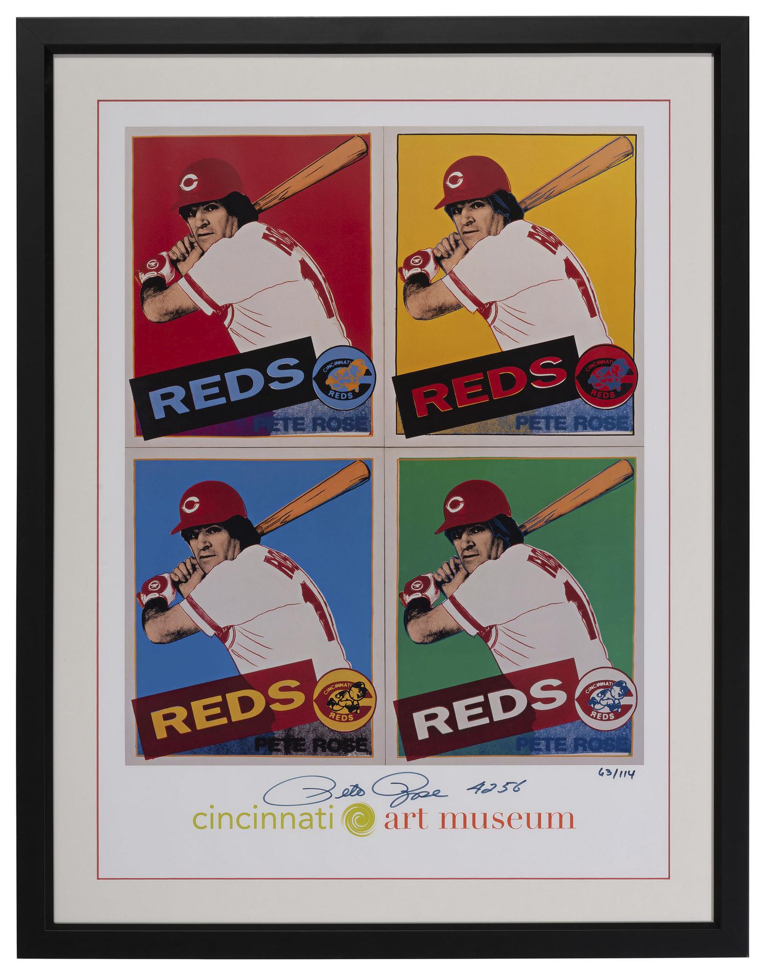 A Group of Cincinnati Reds Artwork including Pete Rose and Johnny Bench