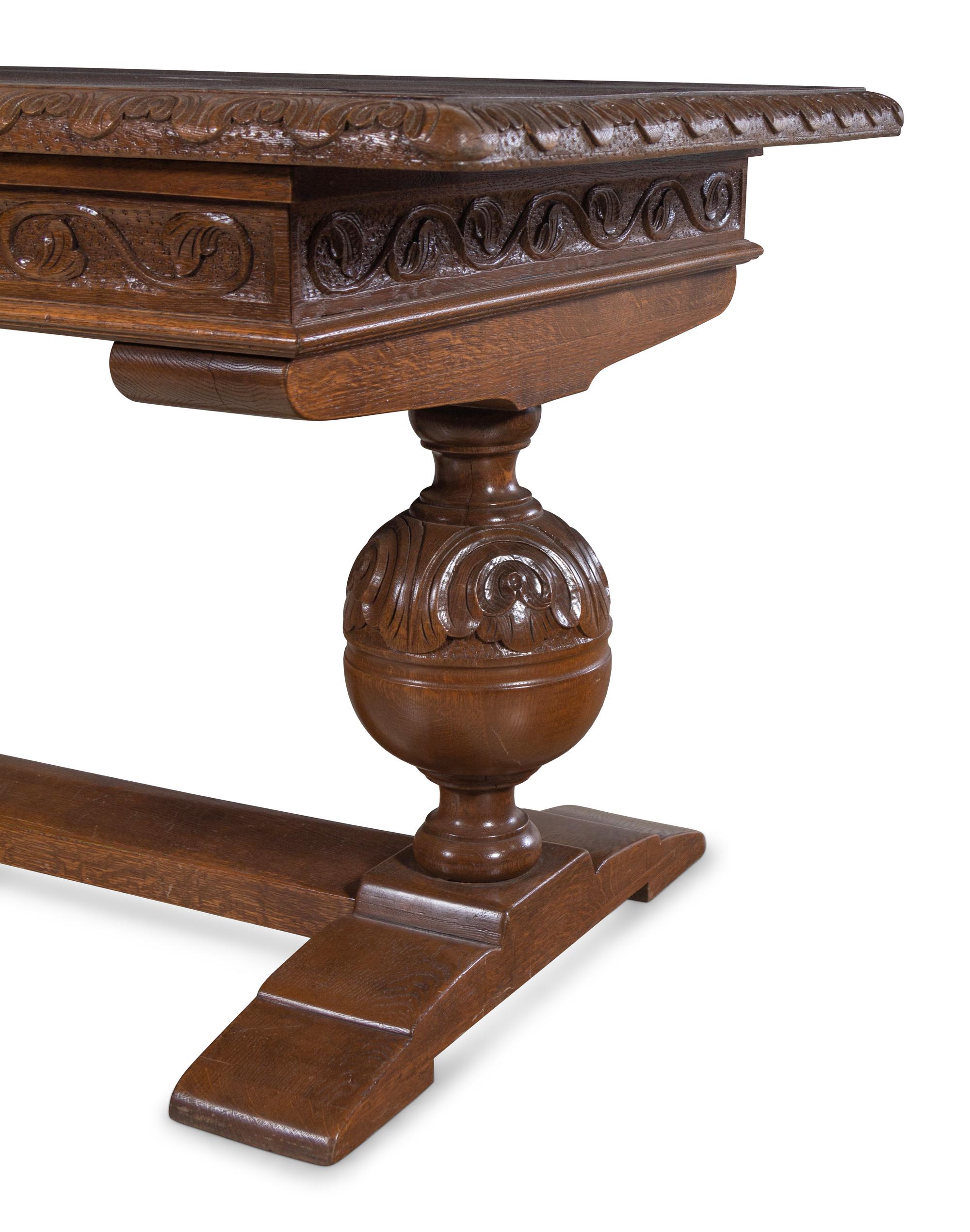 A Jacobean Style Oak Writing Table