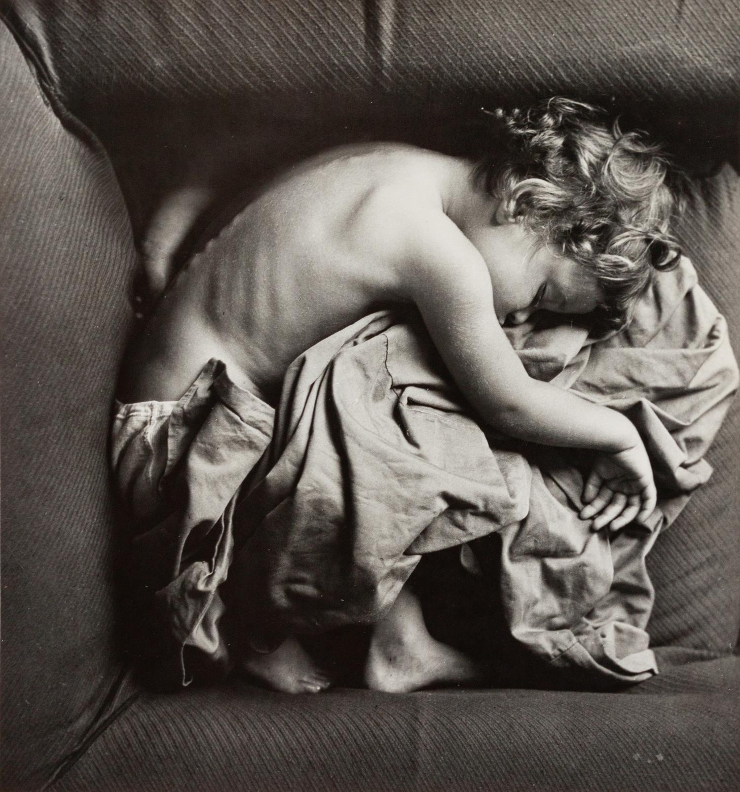 A group of four photographs ( Untitled (sleeping child) , 1950; TWU Rally Downtown , 1947; Three Forks, West Virginia, Mine School (with flag) , 1948; Mine Town School, Three Forks West Virginia (boy walking through gate) , 1948)