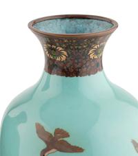 A Pair of Japanese Cloisonné Vases