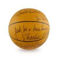 A 1958-59 St. Louis Hawks Team Signed Autograph Basketball (Beckett Authentication Services)