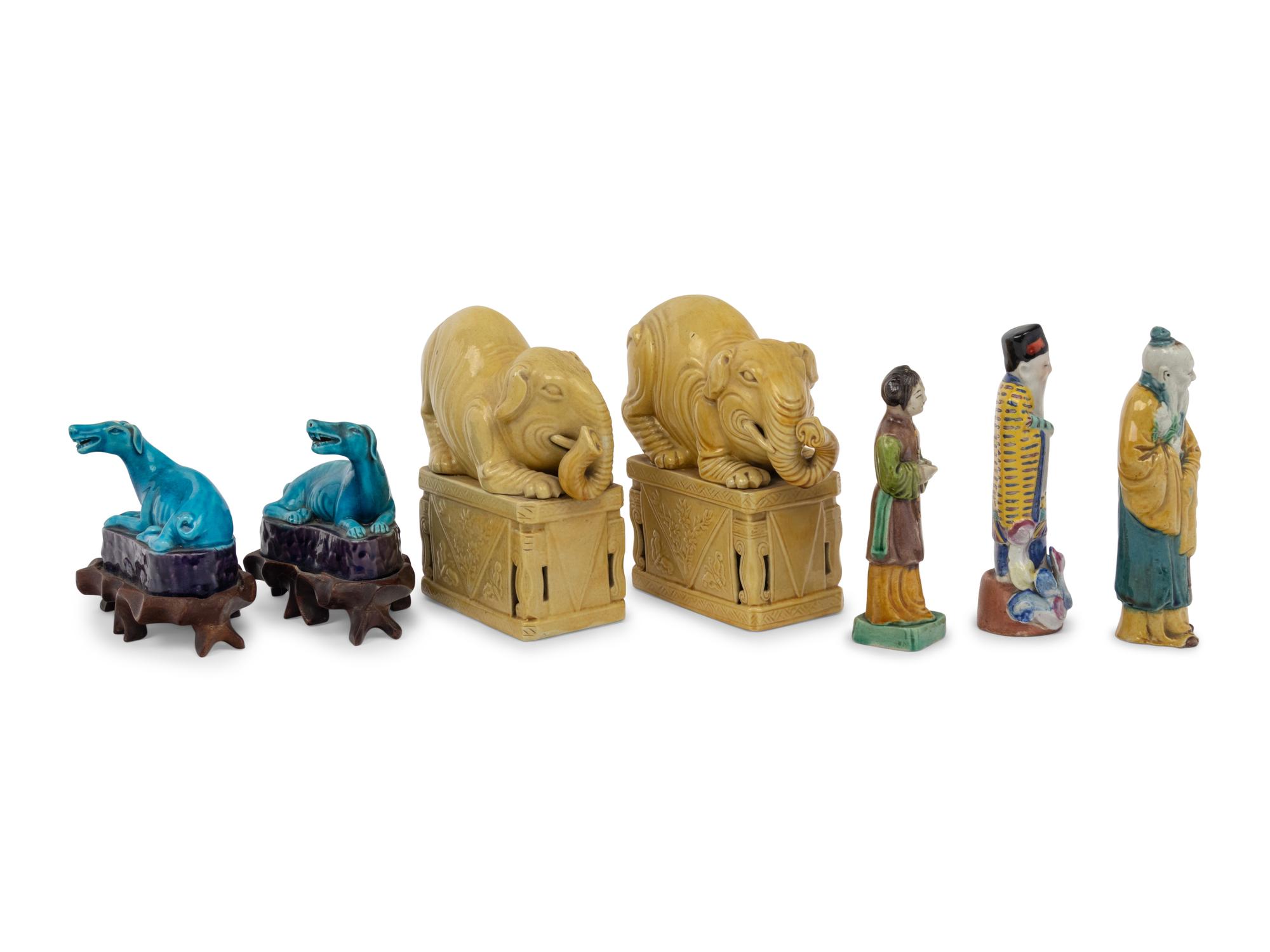 Seven Chinese Porcelain Figures