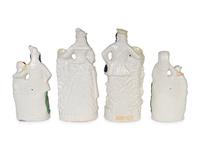 Two Pairs of Staffordshire Pottery Figures — 19TH CENTURY