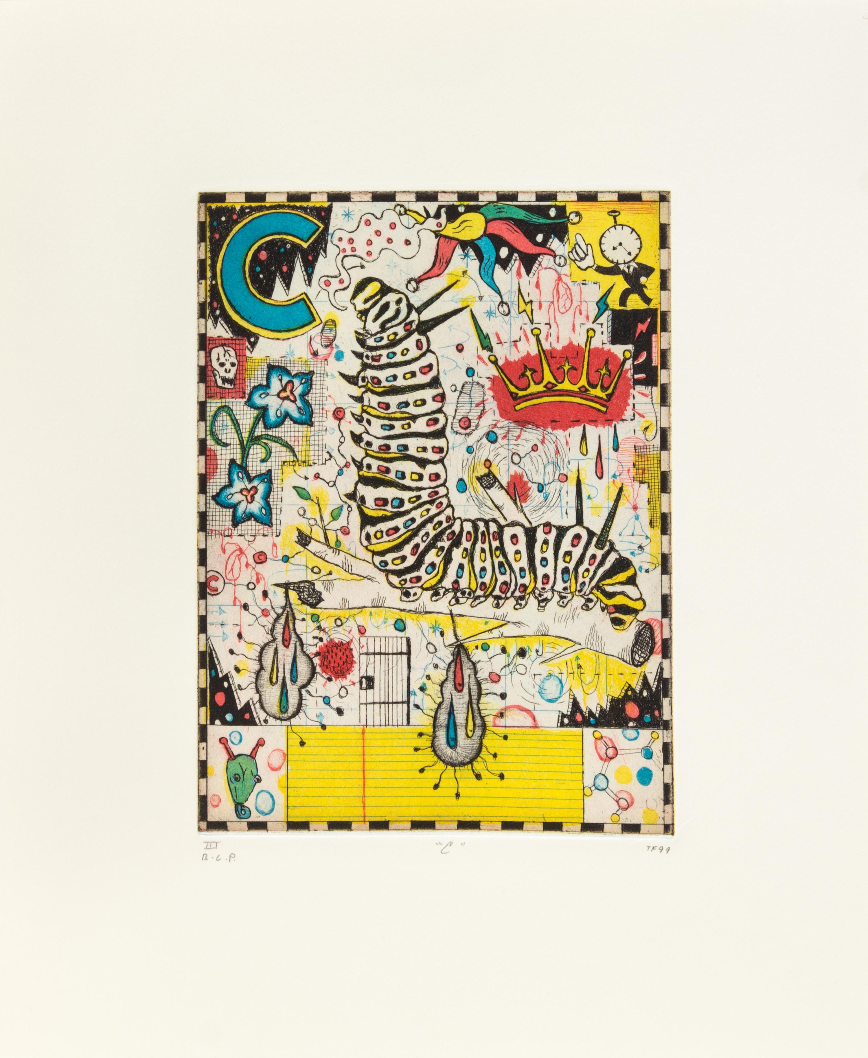 Tony Fitzpatrick, (American, b. 1958), Max and Gaby's Alphabet portfolio, 1999-2000