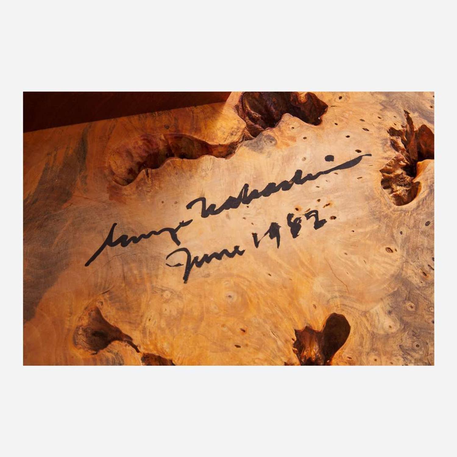 George Nakashima (American, 1905-1990) Exceptional "Minguren I" Coffee Table, New Hope, Pennsylvania, 1982