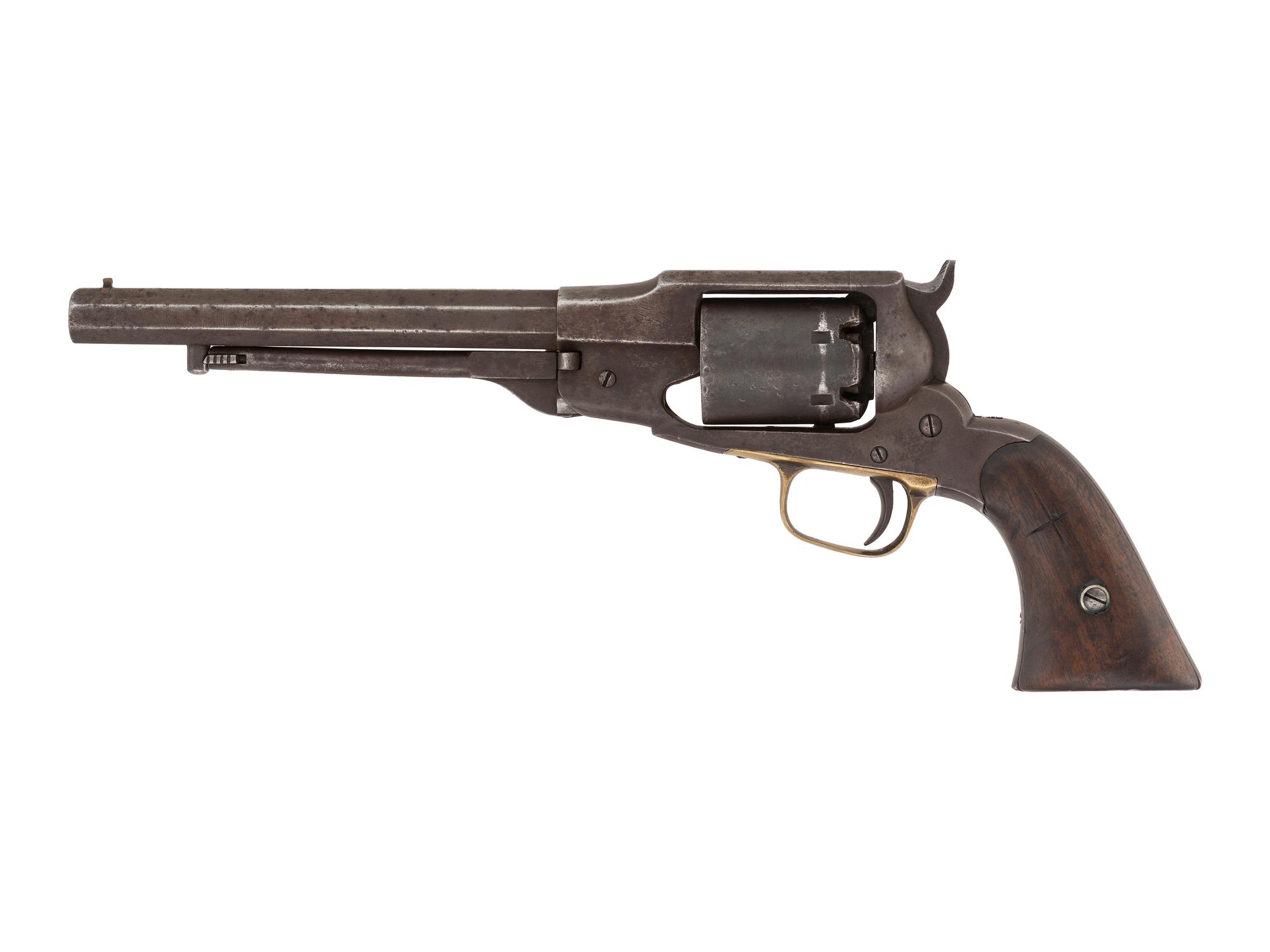Hiram Lynn, Company F, 3rd Ohio Volunteer Cavalry, KIA Lovejoy Station, Georgia, presentation Remington-Beals Navy revolver and holster.