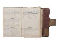 [CIVIL WAR] -- [QUANTRILL'S RAIDERS]. Diary of H.M. McCarty, editor of the Border Star at Westport, Missouri, with entries referencing 1863 clashes between Union soldiers and southern sympathizers, guerilla activity, and Quantrill's Raiders.
