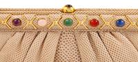 Judith Leiber Skin Multi Stone Envelope Bag,